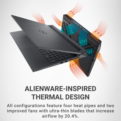 Dell G15 5530 15.6-inch FHD 165 Hz Gaming Laptop, Intel Core i7-13650HX, NVIDIA GeForce RTX 4060 8 GB, 16GB RAM, 512GB SSD, Windows 11 Home (Dark Shadow Grey)