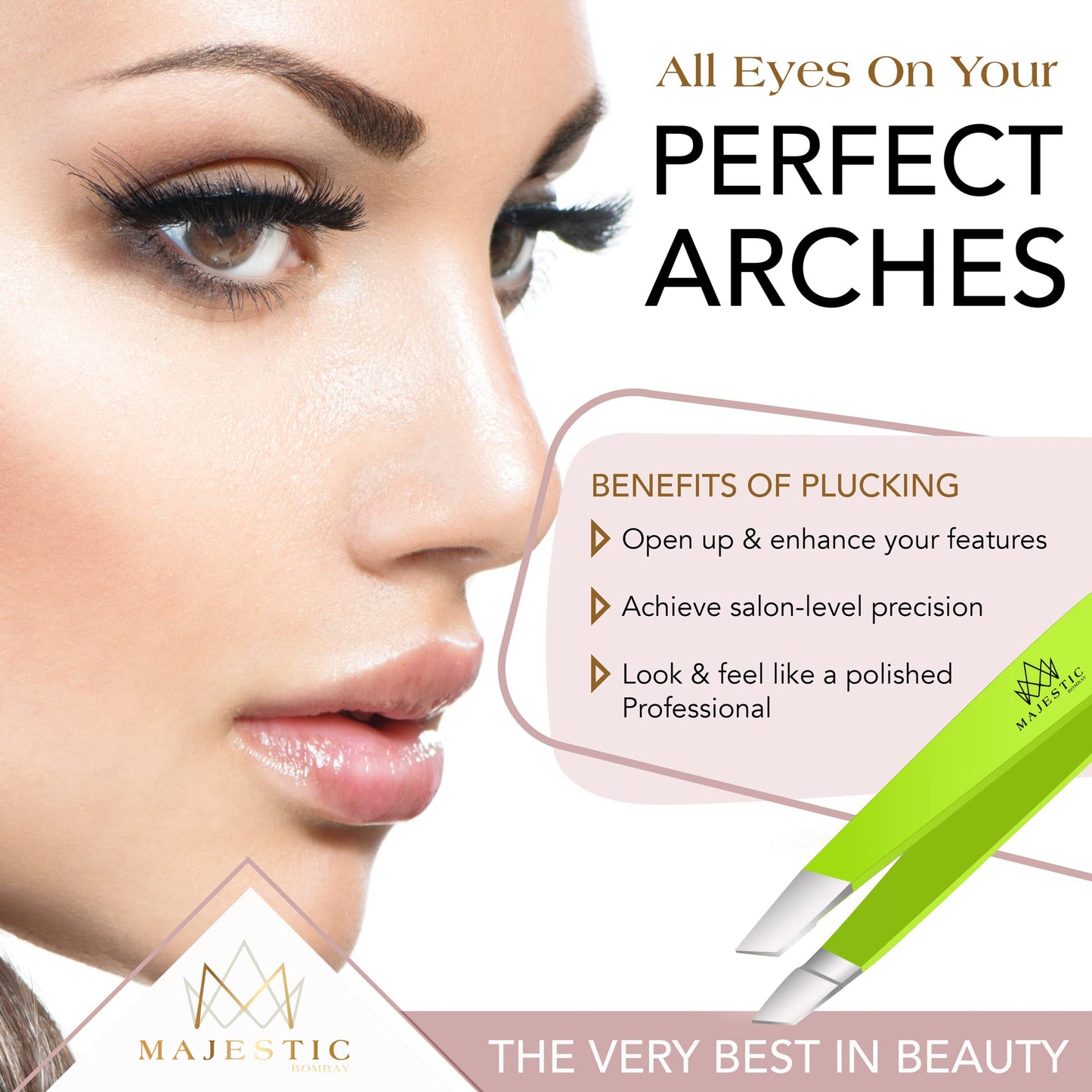 - Majestic Bombay Fine Point + Slant Tweezers for Men –