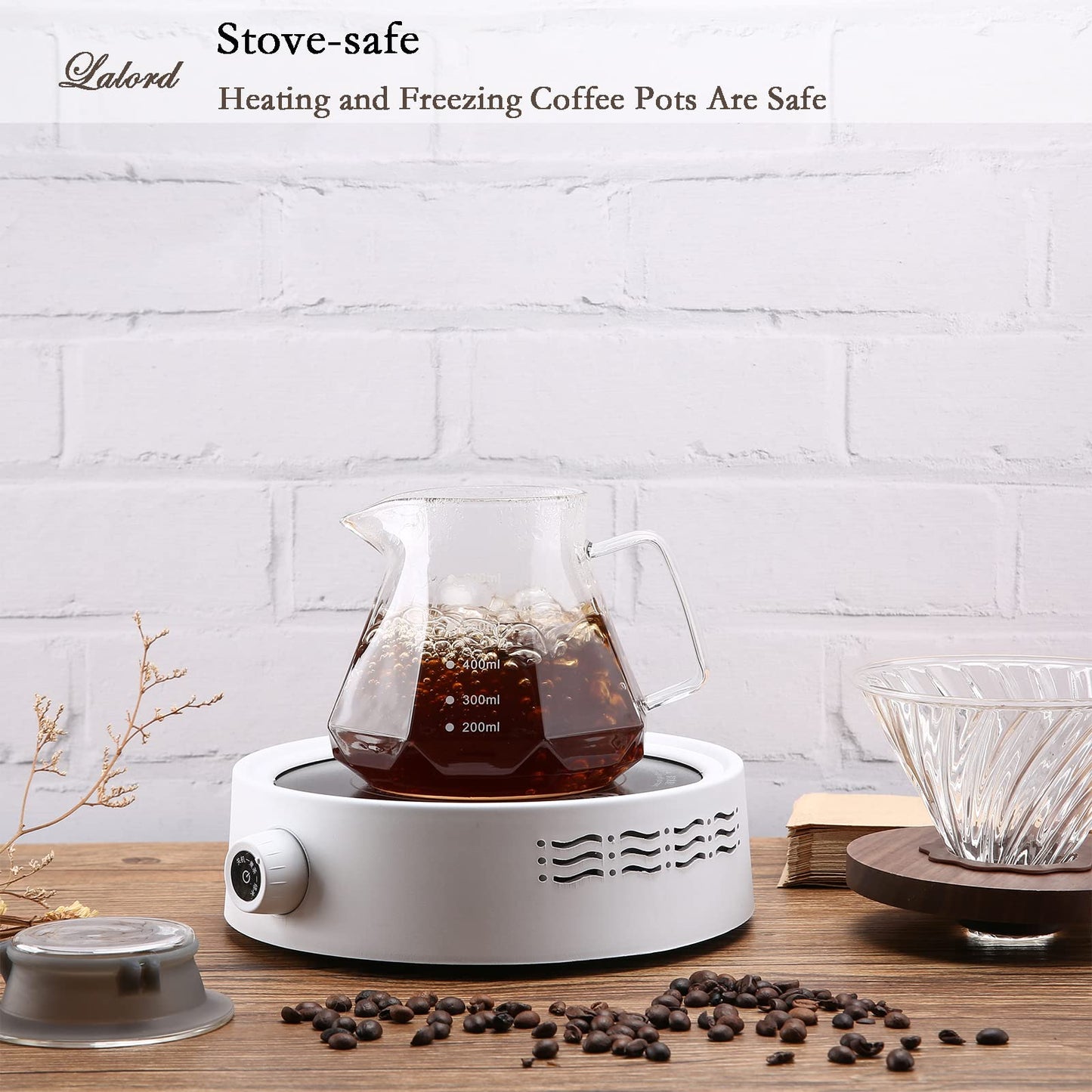 - Lalord Pour Over Coffee Maker | 600 ml Borosilicate Glass Carafe | 100 pcs -