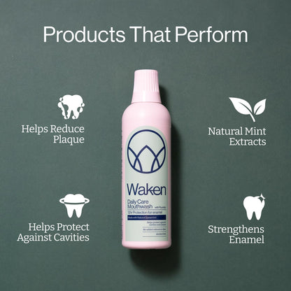 - Waken, Spearmint, 500ml Mouthwash for Fresh Breath, Spearmint
