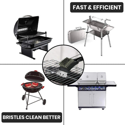 - Invero® BBQ Barbecue Oven Grill Kitchen Metal Wire Cleaning Brush -