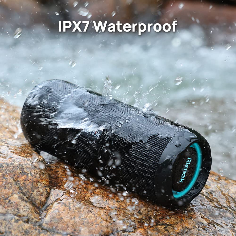 - RIENOK Bluetooth Speaker | Portable Wireless Bluetooth Speaker | Waterproof Outdoor Speaker -