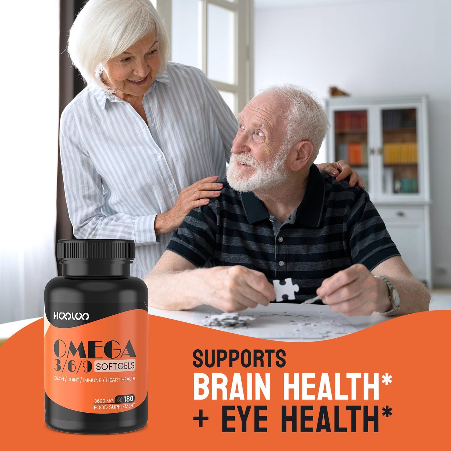 - Omega 3 6 9 Capsules Fish Oil | 3600mg with 816mg EPA & 544mg DHA per Serving | Heart, Brain, Eye and Joint Support for Men & Women -