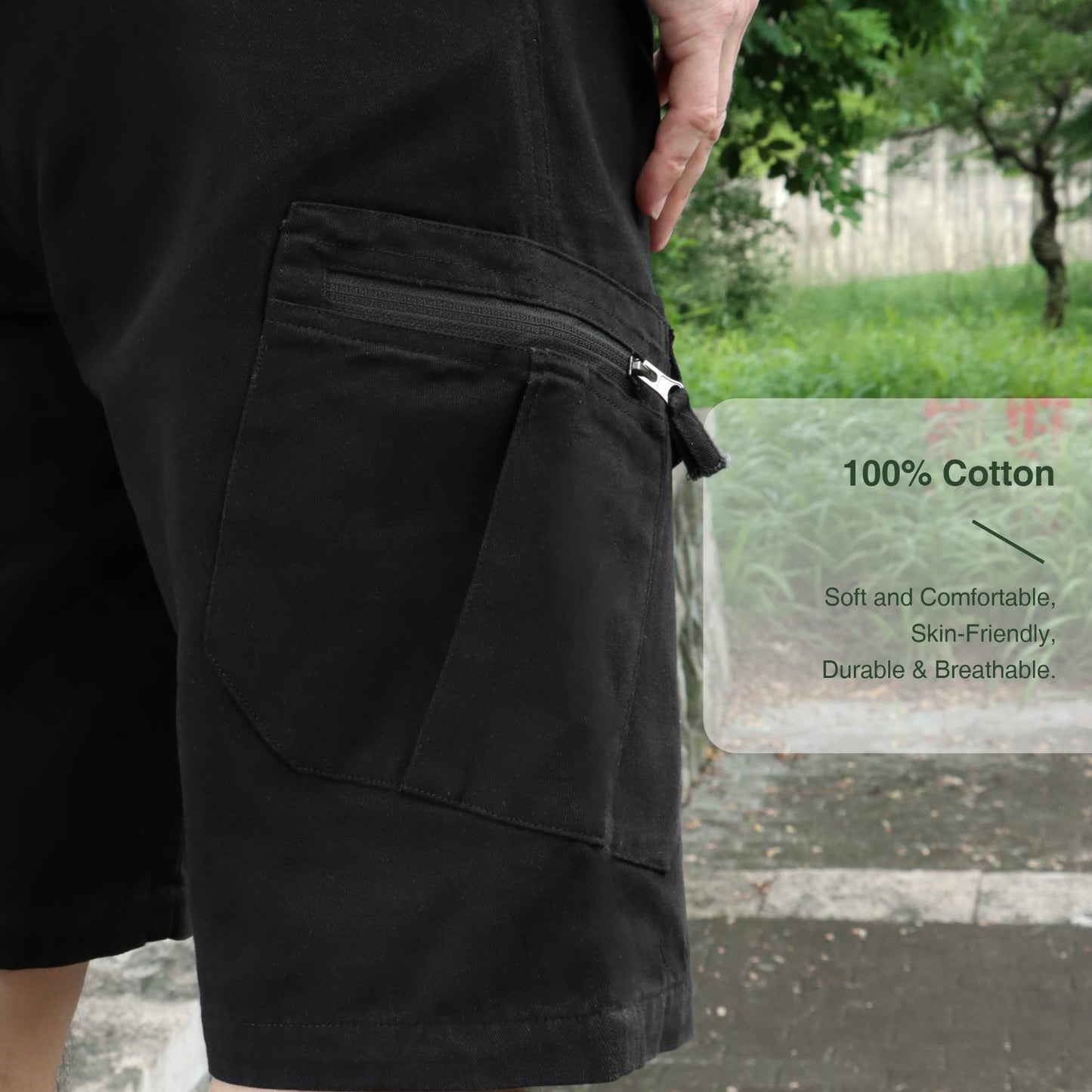 - LY4U Mens Cargo Shorts | Summer Outdoor Casual Hiking Climbing Walking Cotton Shorts -