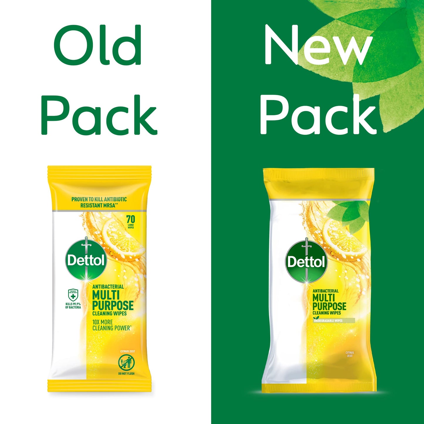 Dettol Antibacterial Multipurpose Cleaning Wipes, Citrus Zest Fragrance, Multipack of 3 x 105 Wipes, Total 315 Wipes
