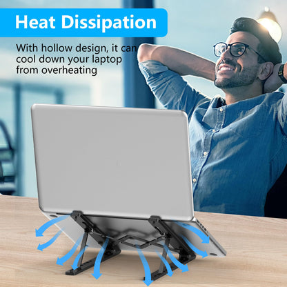 - Nayka Adjustable Laptop Stand | Portable Laptop Riser for Desk -