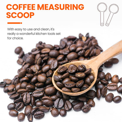 - Wooden Coffee Spoon in Beech, Measuring for Coffee Bean