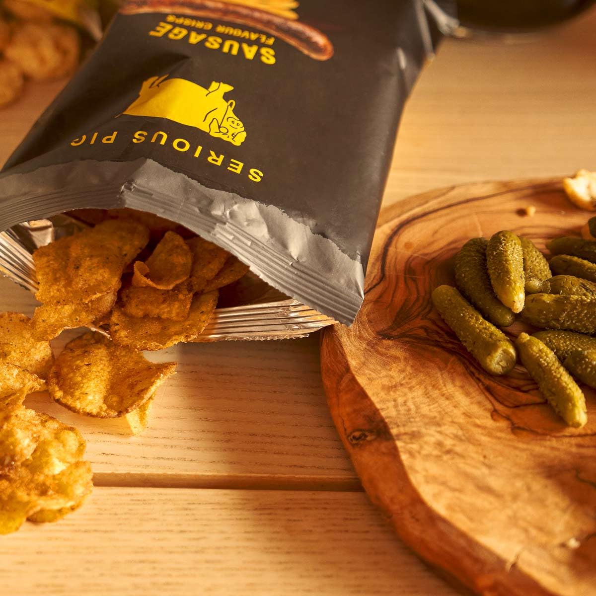 - Serious Pig Classic Selection Gift Box | Cheese Crisps |Salami Snacks | Pickles -