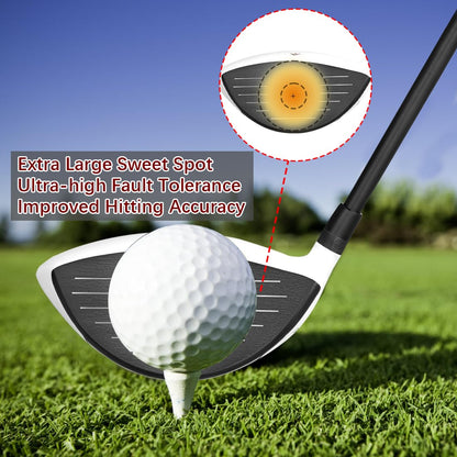 - MAZEL Titanium Golf Driver for Men | Graphite Shaft 45 Inch Flex Regular | 460CC Driver -