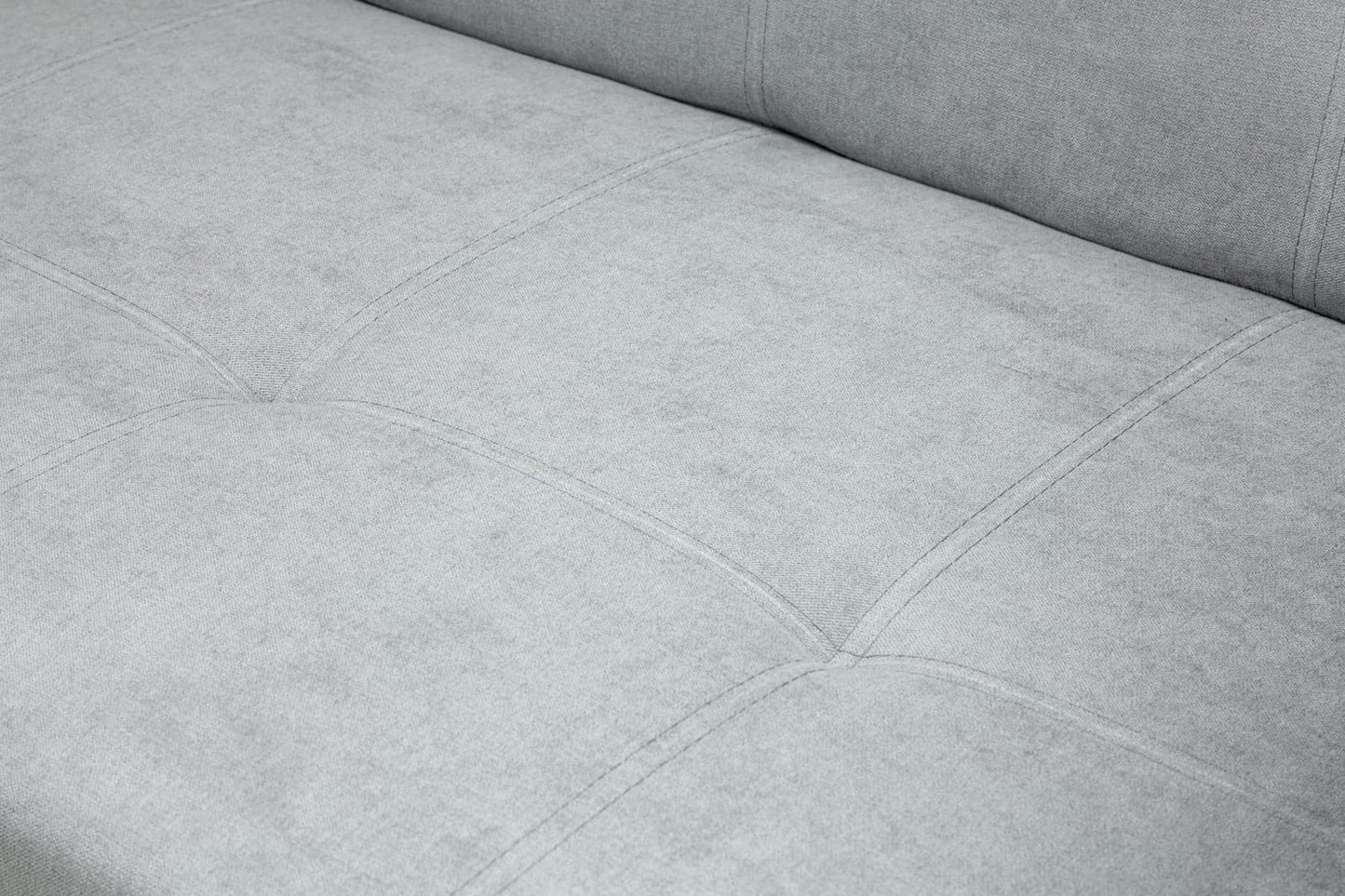 - Honeypot Sofabed \ Viva 2 Seater Sofabed with Storage | Grey Fabric Couch with Pull Out Double Sofabed | Setup Included -
