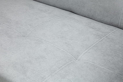 - Honeypot Sofabed \ Viva 2 Seater Sofabed with Storage | Grey Fabric Couch with Pull Out Double Sofabed | Setup Included -
