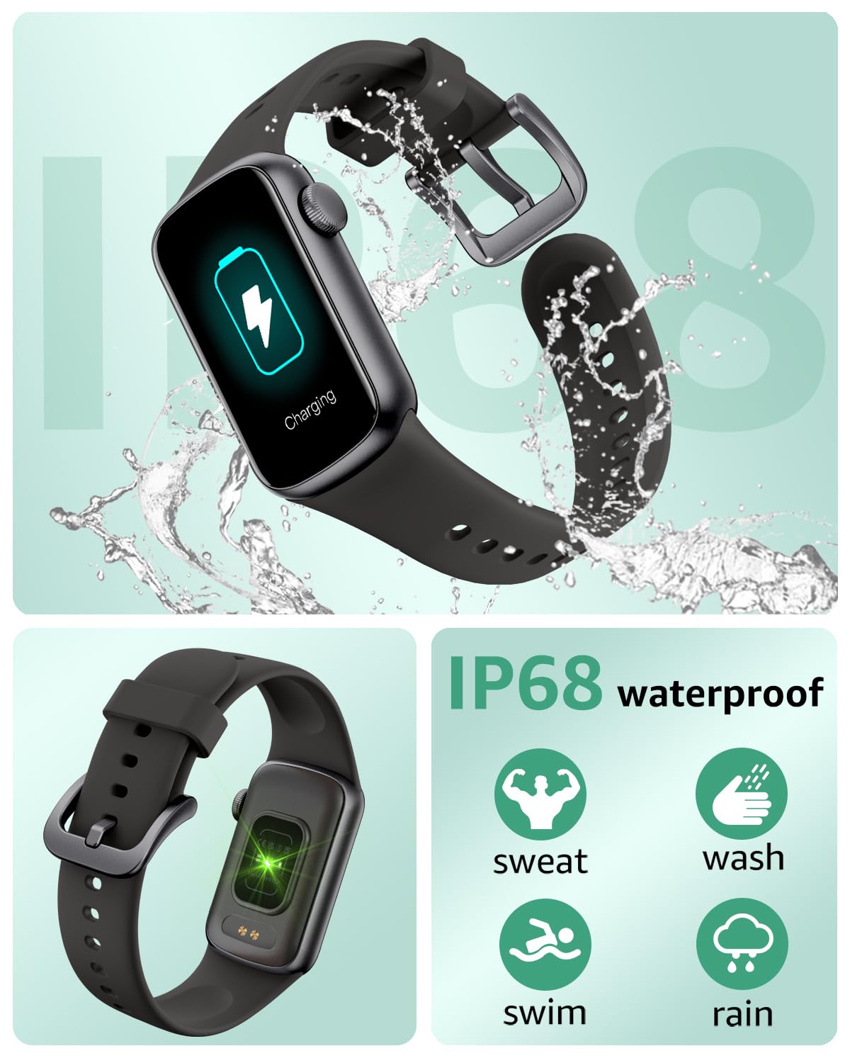 - Smart Watch for Women Men Kids | Fitness Tracker Watch |1.47" Full Screen | 24/7 Heart Rate Sleep Monitor -