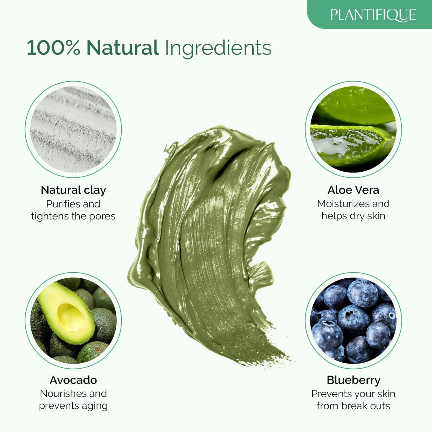 - Plantifique Face Masks Skincare Korean Skincare | Organic Clay Mask -