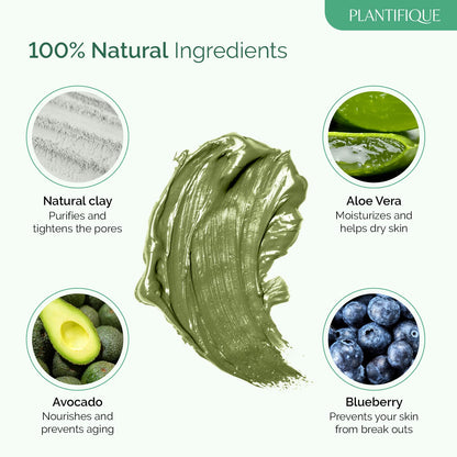 - Plantifique Face Masks Skincare Korean Skincare | Organic Clay Mask -
