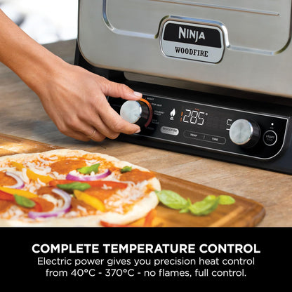 - Ninja Woodfire Electric Outdoor Oven | 8-in-1 Pizza Oven | High-Heat Roaster & BBQ Smoker with Roast Rack -