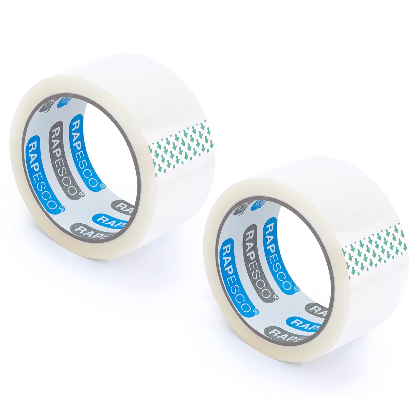 - Rapesco 1697 Strong Packing Tape | 50mm x 60m | Clear | Pack of 2 -