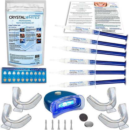 - Teeth Whitening Kit | 6X3ml Whitening Gels with LED Light | Sensitivity Free Formula -