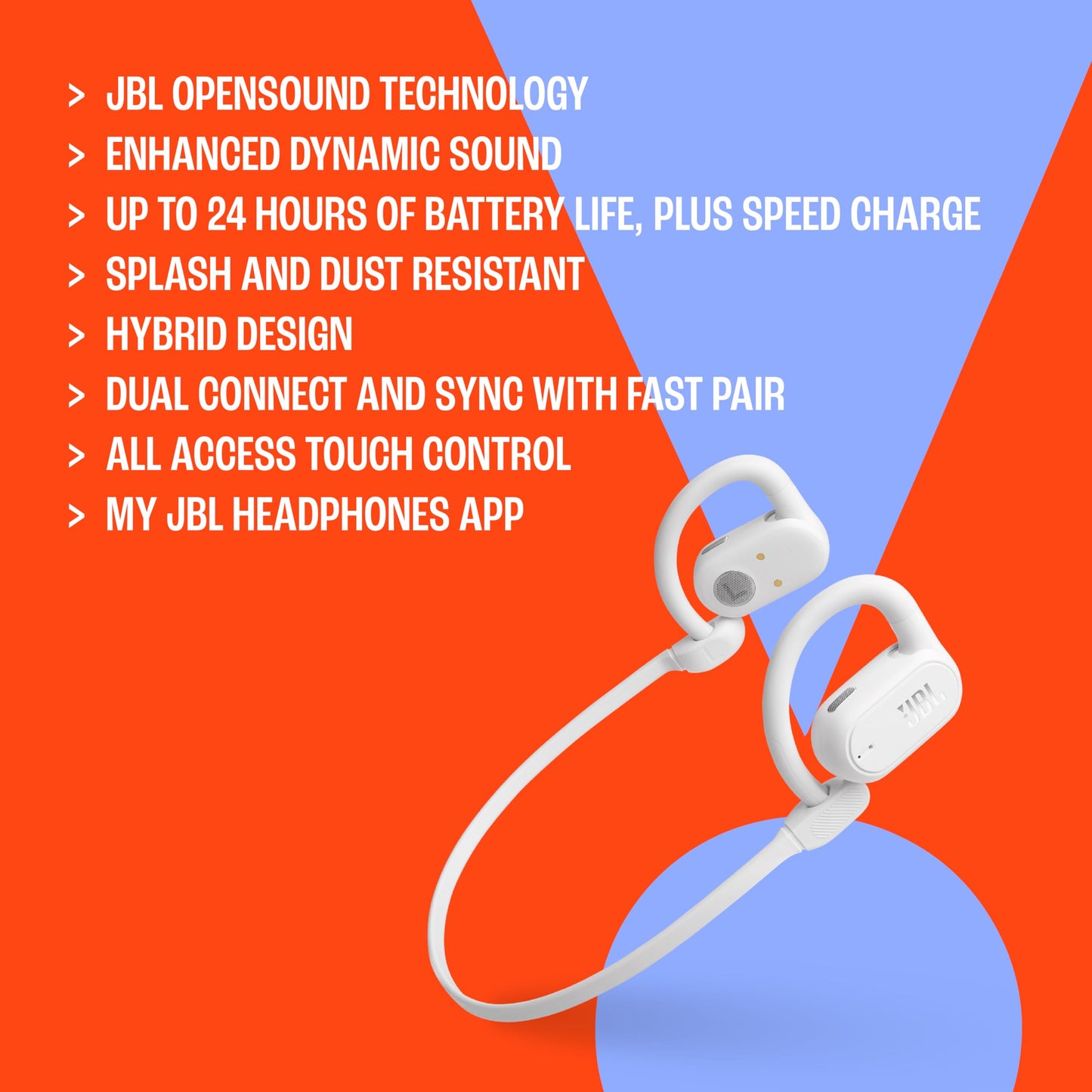 - JBL Soundgear Sense | Wireless Bluetooth Open-Ear Headphones | Waterproof with Comfortable Fit -