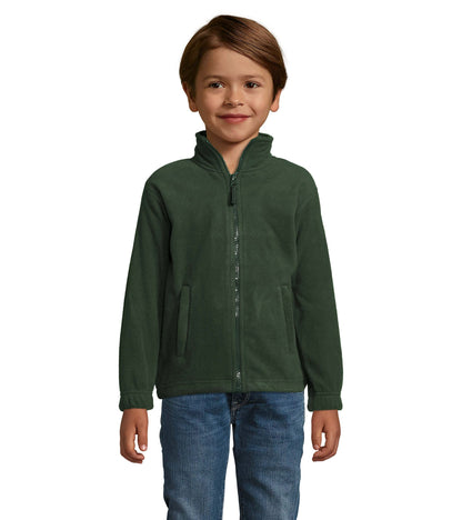 COOZO Unisex Kids North Fleece Jacket - Green - 7-8 Years