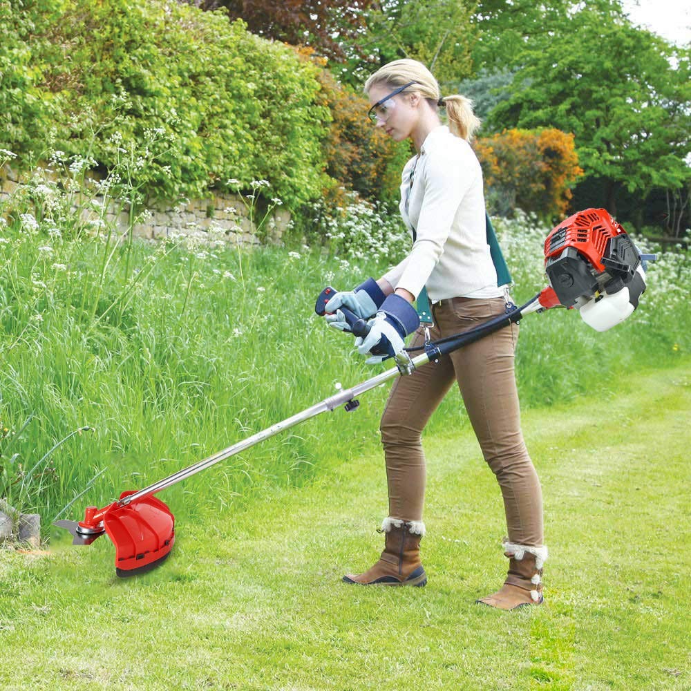 BU-KO 52cc Petrol Strimmer Garden Tool Including: String Trimmer, Brush Cutter with 3T Blade, Steel Wire Strummer Weed Brush Cutting Blade. Great Outdoor Power tool 1 Year Warranty