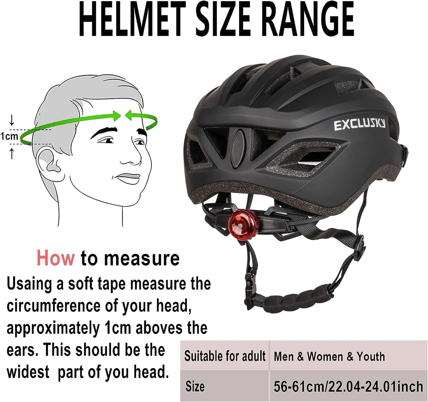 - Exclusky Bike Helmet | Cycle Helmet -