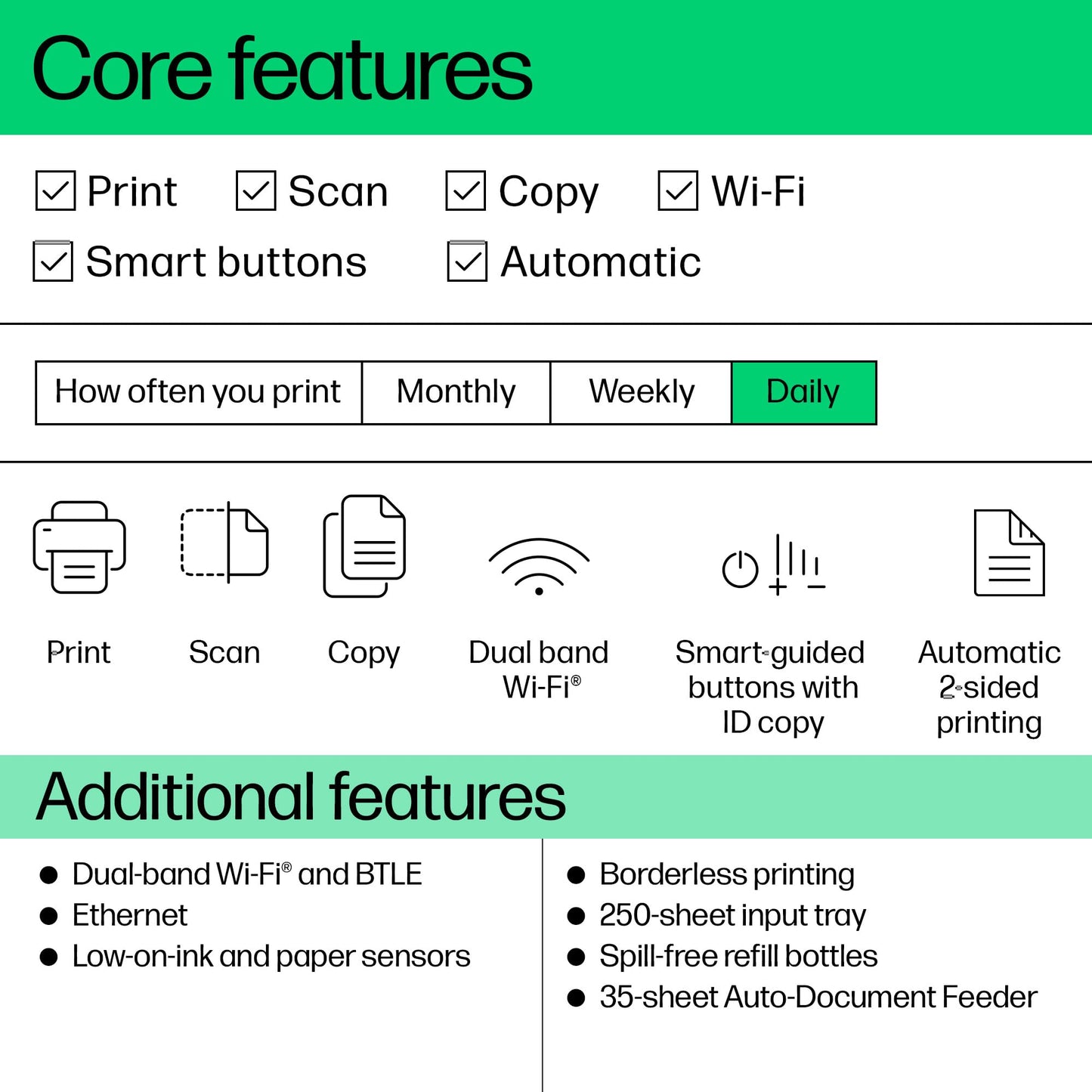 - HP 28B75A Smart Tank 7305 Wireless All-in-One Printer -