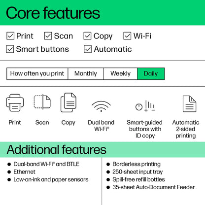 - HP 28B75A Smart Tank 7305 Wireless All-in-One Printer -