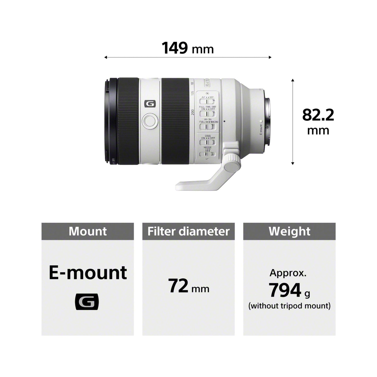 - Sony FE 70-200mm F4 G OSS II | G Full-frame Telephoto Zoom Lens (SEL70200G2) -