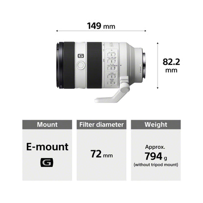 - Sony FE 70-200mm F4 G OSS II | G Full-frame Telephoto Zoom Lens (SEL70200G2) -