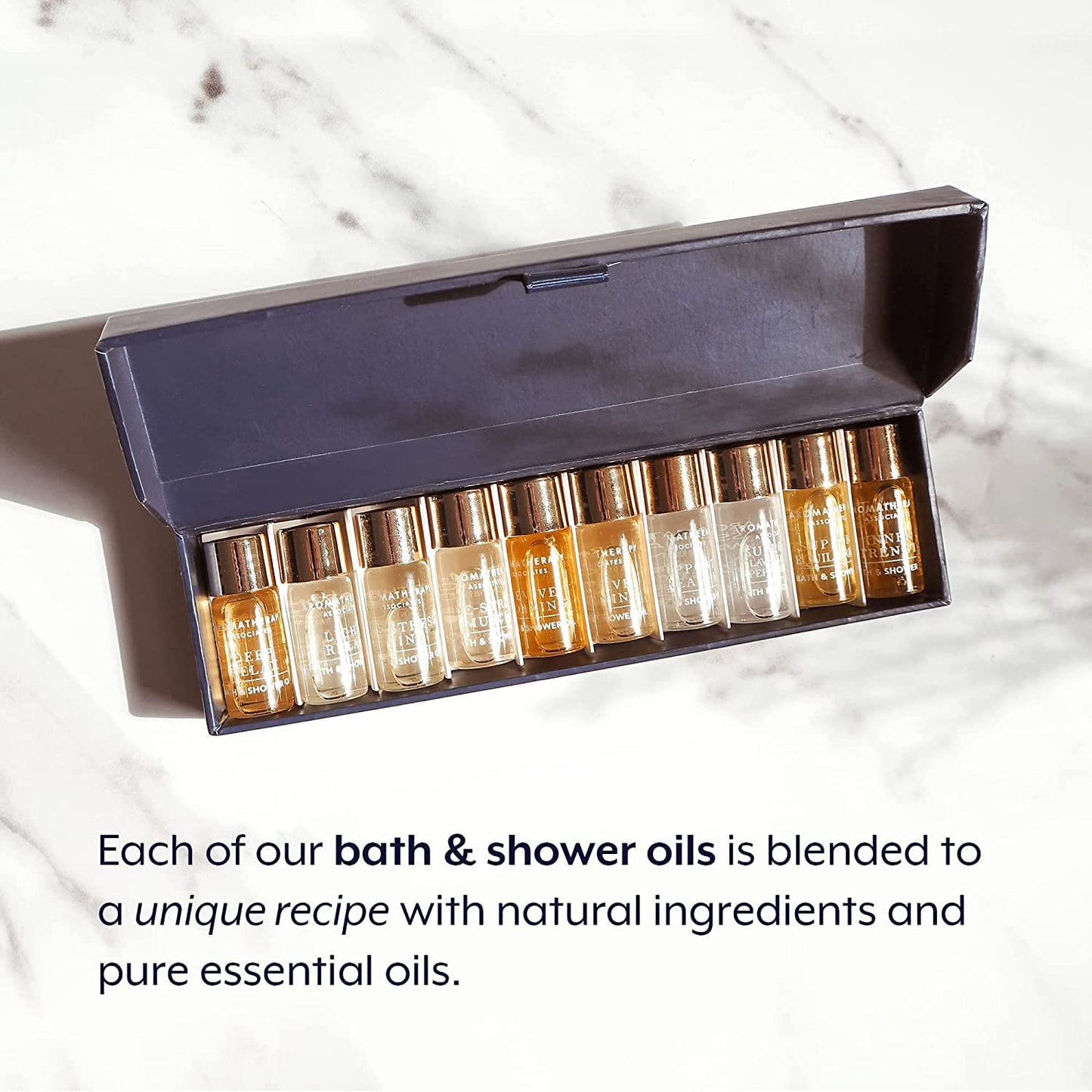 Aromatherapy Associates Discovery Collections Miniature Bath & Shower Oil Set, 10 x 3 ml
