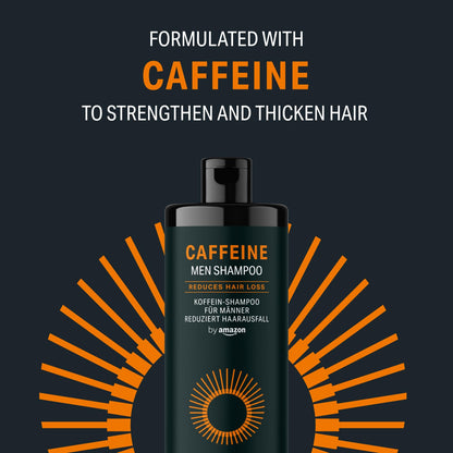 by Amazon Men’s Caffeine Shampoo, 2 x 400 ml