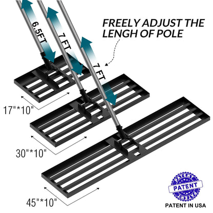 - Walensee Lawn Leveling Rake, 198cm 43×25cm Levelawn Tool