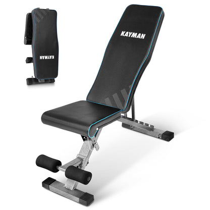 - Kayman Adjustable Weight Bench | Compact Workout Bench For Versatile Exercises -
