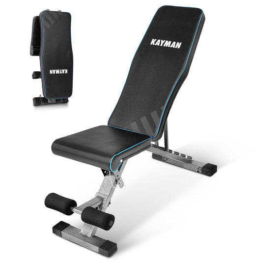 - Kayman Adjustable Weight Bench | Compact Workout Bench For Versatile Exercises -