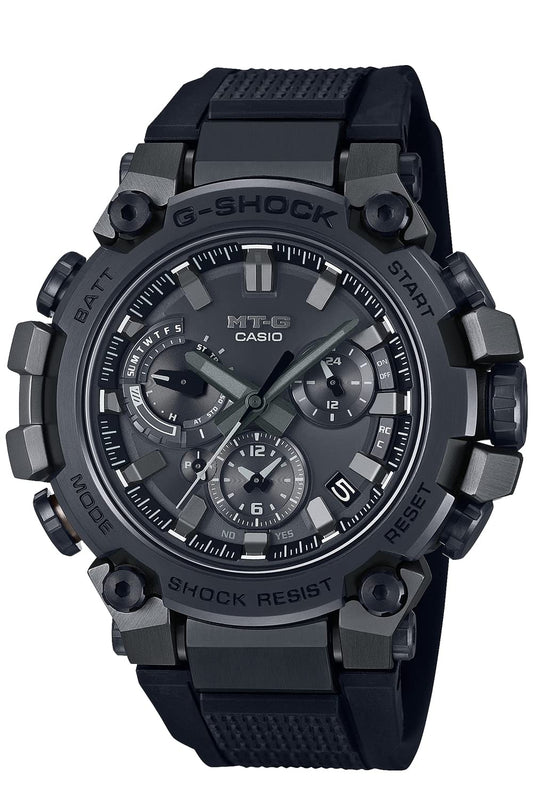 Casio MTG-B3000B-1AJF [G-Shock MTG-B3000 Series Men's Metal Band] Watch Shipped from Japan Released in May 2022, flat black, Sport