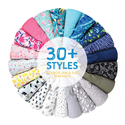 - JAN & JUL Kids Summer Quick Dry Swim Sun Hats 50 UPF -