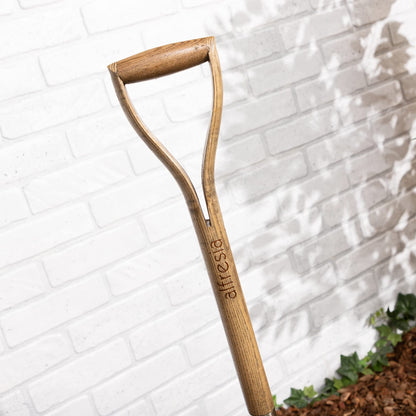 Alfresia Garden Spade with Ash Wooden Handle - Premium Quality, Stainless Steel, Mirror Polished, Durable Shovel, Gardening Tools