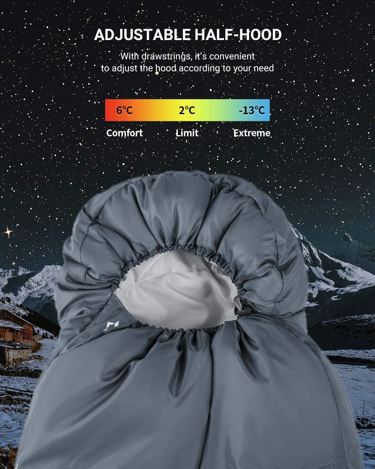- KingCamp Kids Sleeping Bag | 3-4 Seasons Compact Warm Soft Portable Double Layer -