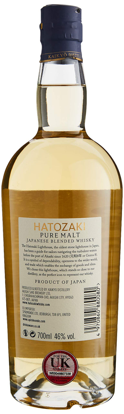 - Hatozaki Japanese Pure Malt Japanese Whisky | 70 cl -