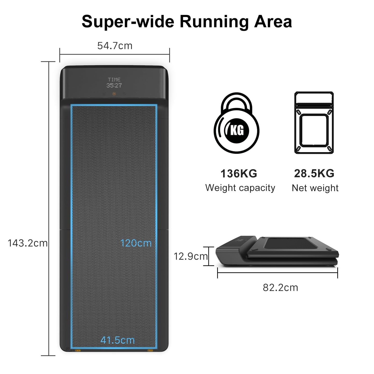 - WalkingPad A1 Pro Treadmills for Home, Folding Under Desk Treadmill