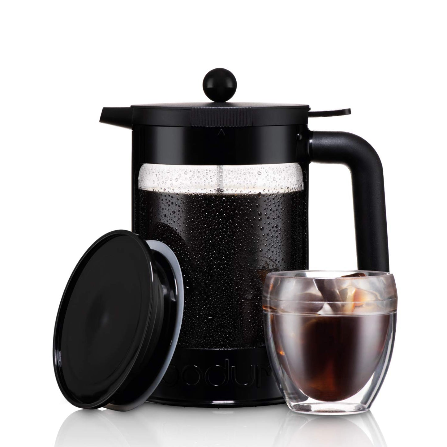 Bodum Bean Cold Brew Coffee Maker Set, 1.5 l, 51 oz, Black, 12.5x20x22.7 cm
