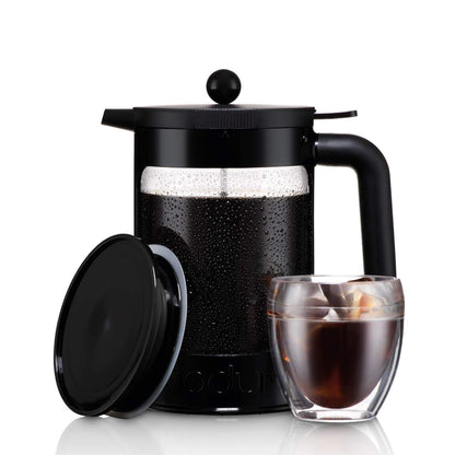 Bodum Bean Cold Brew Coffee Maker Set, 1.5 l, 51 oz, Black, 12.5x20x22.7 cm