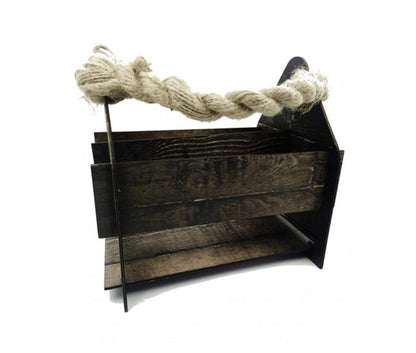 - Generisch Beer Carrier | Wooden Beer Crate Bottle Holder | Personalised Bottle Basket 6 Bottles -