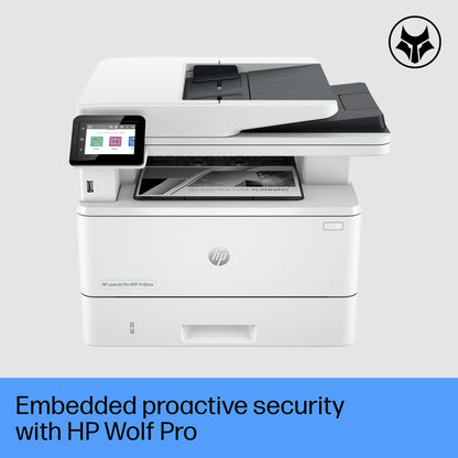- HP Laserjet Pro MFP 4102dw Laser Printer | Black and White | Printer for Small Medium Business | Print, Copy, Scan, ADF | 2-Sided Printing | Dual-Band Wi-Fi, Ethernet | Instant Ink for Toner Available -