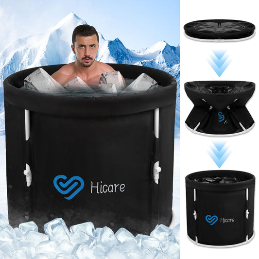 - Hicare One-second Foldbale Ice Bath |  Portable Ice Bath Tub for Recovery -
