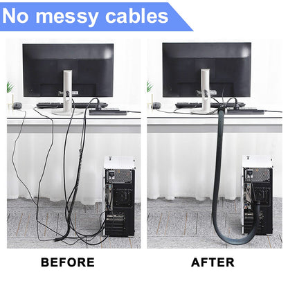 - UPXDUMI Cable Tidy Zip Sleeve for PC/TV -