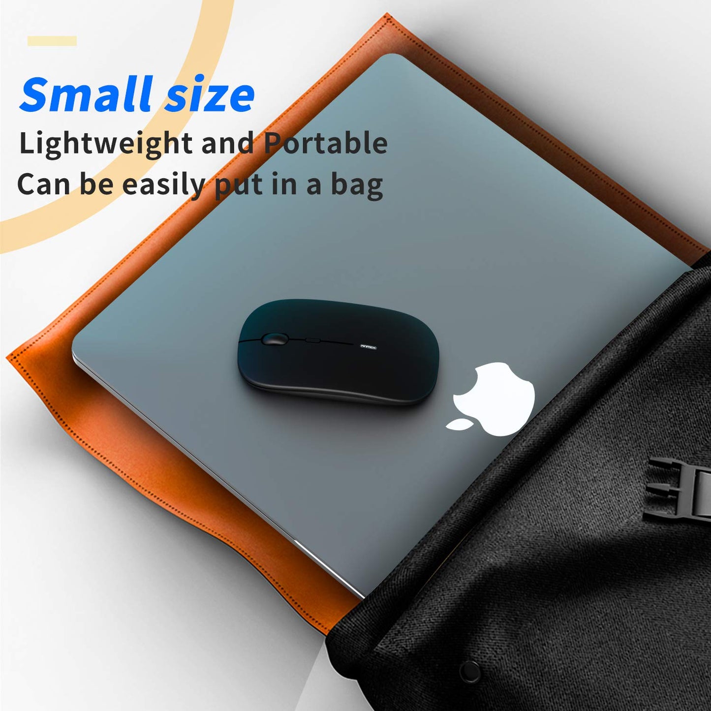 - Wireless Silent ,USB Laptop PC Cordless Mouse Rechargeable Slim Mice by Anmck,10m Remote Range,1600 DPI 3 Adjustment Levels Noiseless Mini Mouse