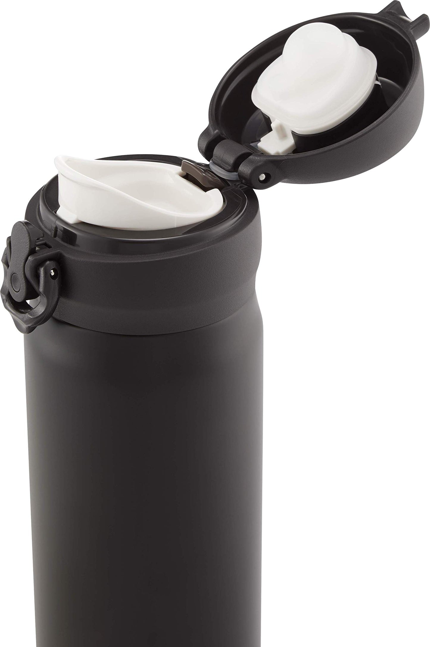 - Thermos Flask, Stainless Steel | Matt Black | 470 ml -