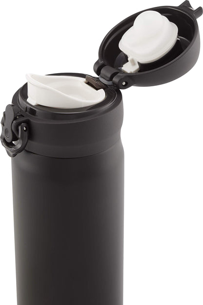 - Thermos Flask, Stainless Steel | Matt Black | 470 ml -