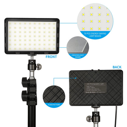 - Photography Video Lighting Kit | LED Studio Streaming Light | 9 Color Filters -